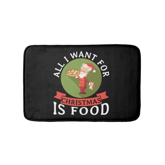 Tapete De Banheiro Tudo O Que Eu Quero É Janto De Natal Comida (frente)
