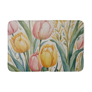 Tapete De Banheiro Tulip Reverie