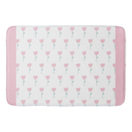 Tapete De Banheiro Tulipa Cor Rosa Mínima Simples, Simples, Cuja Rapa