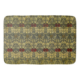 Tapete De Banheiro Tulipa Rosa Dourada de William Morris Papel de Par