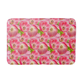 Tapete De Banheiro Tulipas aguarela rosa