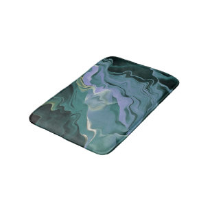 Tapete De Banheiro Turbulência Teal