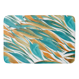 Tapete De Banheiro Turquesa E Arte De Queda