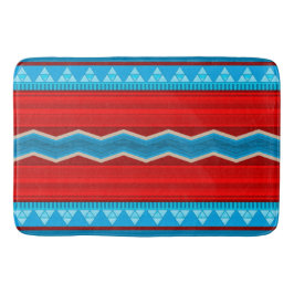 Tapete De Banheiro Turquesa Vermelha Geométrica do sul do rio Canyon