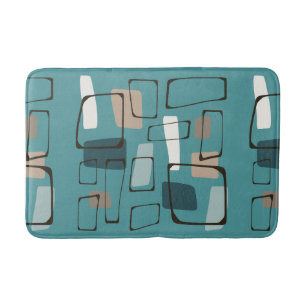 Tapete De Banheiro Turquoise Eames Style Art