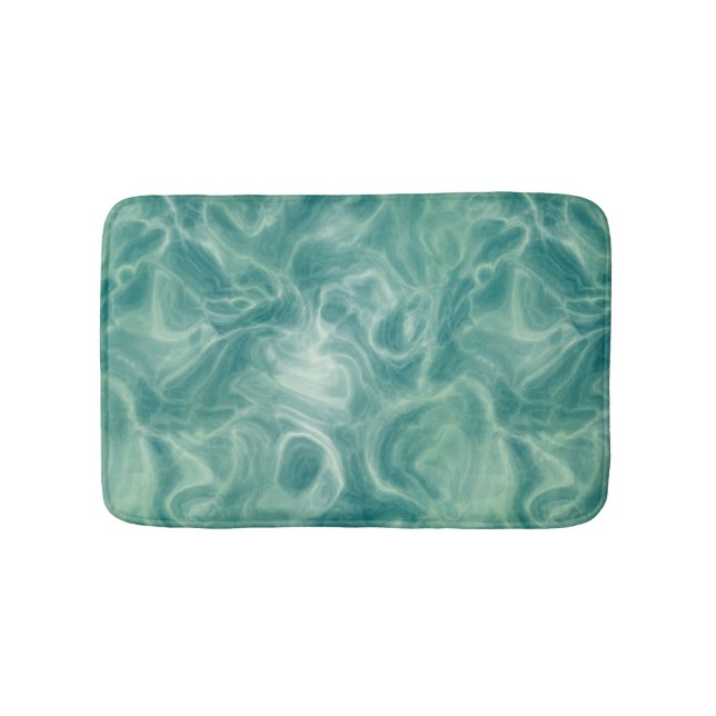 Tapete De Banheiro Turquoise Green Abstrato (frente)