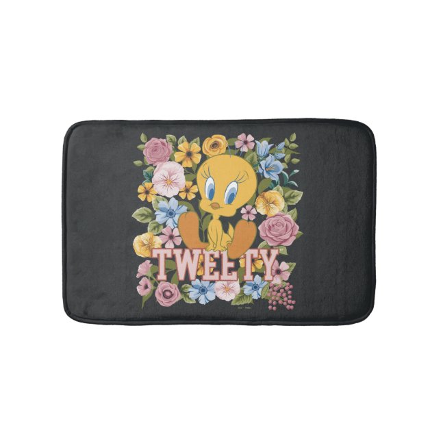 Tapete De Banheiro TWEETY™ Floral Embroidery Graphic (frente)