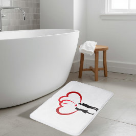 Tapete De Banheiro Two In Love Bath Mat