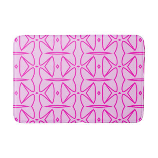 Tapete De Banheiro Two Toned Pink Pattern Bath Mat