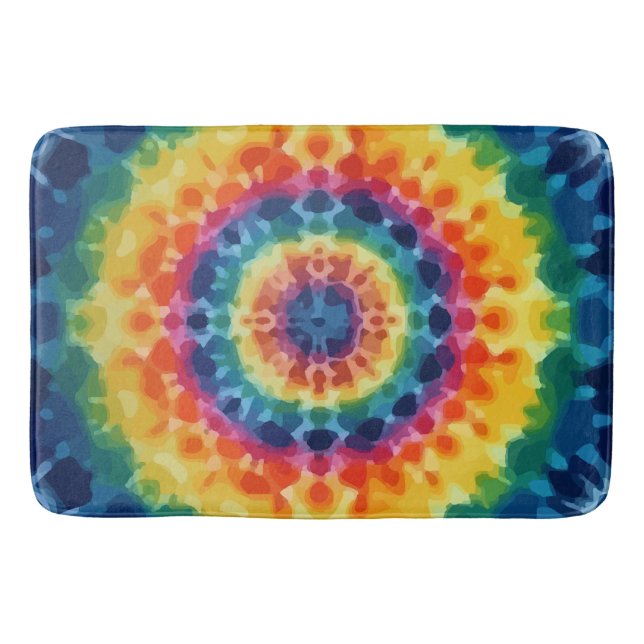 Tapete De Banheiro Tye-Dye-4 Bath Mat (Frente)