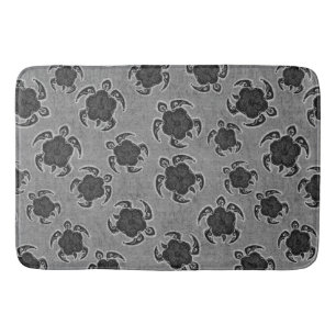 Tapete De Banheiro Uhane Honu Hibiscus Batik Hawaiian Turtle