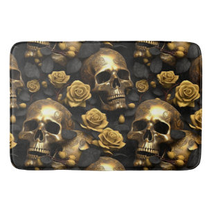Tapete De Banheiro Um Design 8 da série Skull e Rosa