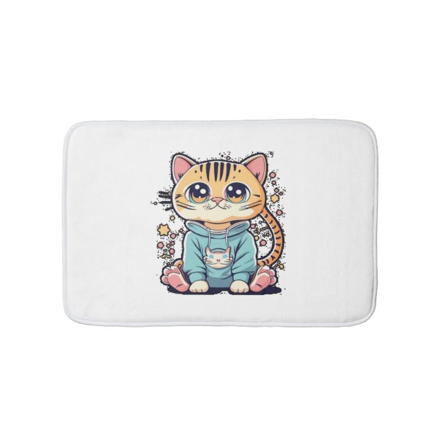 Tapete De Banheiro Um gatinho giro e engraçado, Chiffon Top (frente)