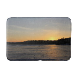 Tapete De Banheiro Um pôr do sol congelado