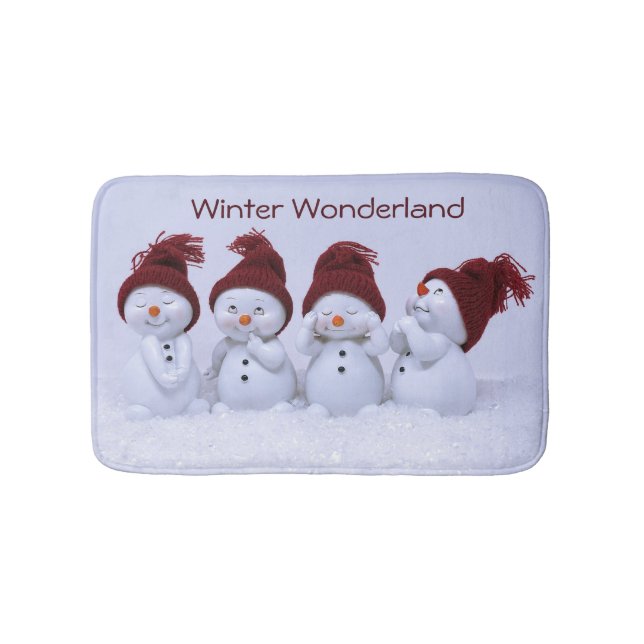 Tapete De Banheiro Um quarteto de homens de neve (frente)