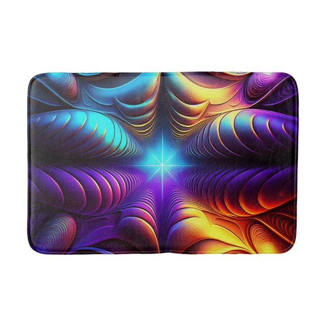 Tapete De Banheiro Uma Fractal Lyapunov Muito Colorida (Frente)