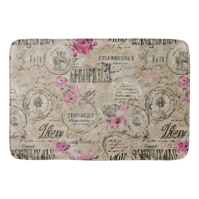 Tapete De Banheiro Uma Série de Design de Efêmeras Francesas 24 (Frente)