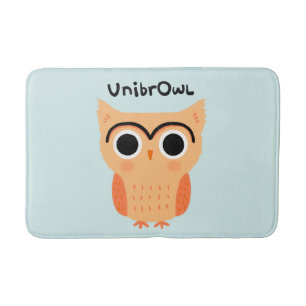 Tapete De Banheiro UnibrOwl Unibrow Owl Coruja-de-sobrancelhas-grac