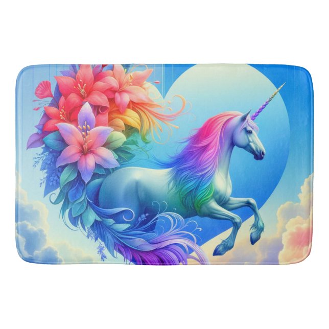 Tapete De Banheiro Unicorn Art (Frente)