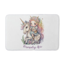 Unicorn Fairy Princess Rainbow Colors Personalize