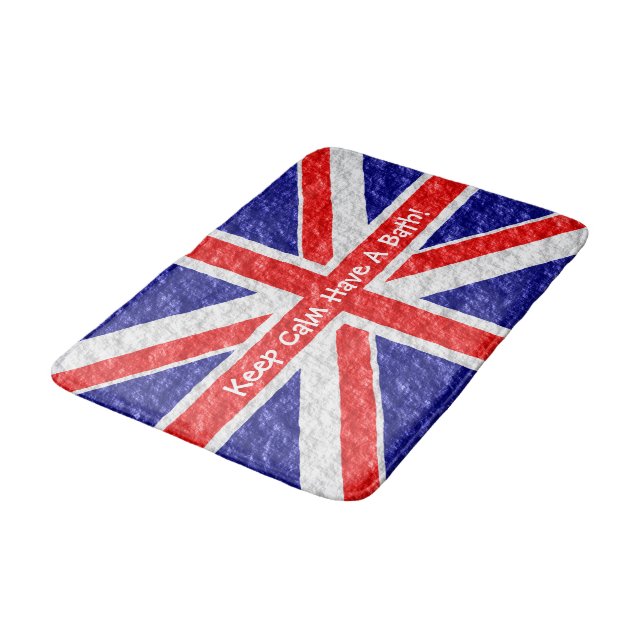 Tapete De Banheiro Union Jack Flag Design (Angulado)