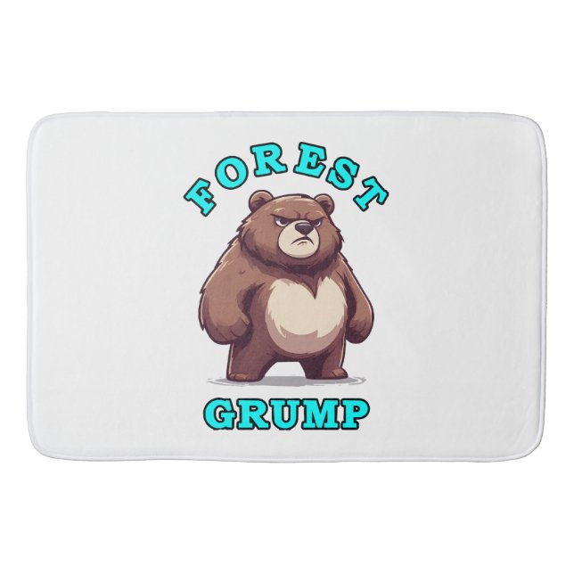 Tapete De Banheiro Urso Engraçado (Frente)