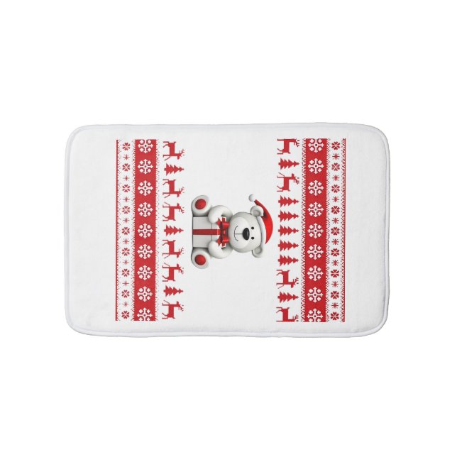 Tapete De Banheiro Urso Natal Natal (1) (frente)