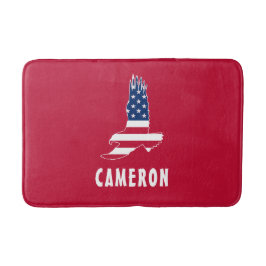 Tapete De Banheiro USA Flag American Eagle America 4th Of Julho Name