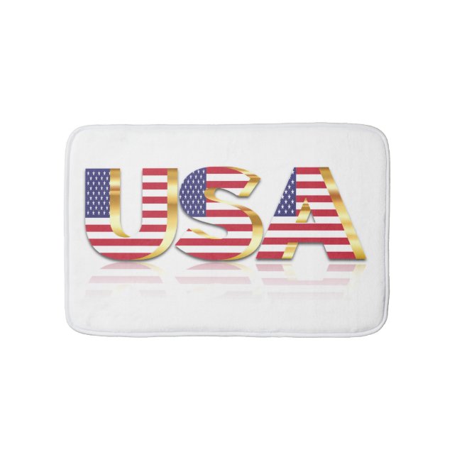 Tapete De Banheiro USA Flag Bath Mat (frente)