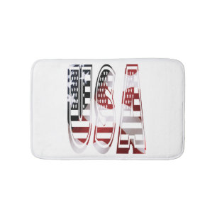 Tapete De Banheiro USA Flag Wonmagnifico Colortive Fab