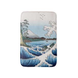 Tapete De Banheiro Utagawa Hiroshige - Mar ao largo de Satta, Provínc