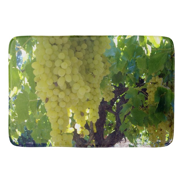 Tapete De Banheiro Uvas Sultana Numa Vinha De Uva, (Frente)