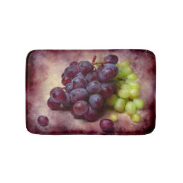 Tapete De Banheiro Uvas Vermelhas E Verdes