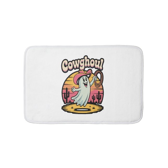 Tapete De Banheiro Vaca Ghoul Halloween Spooky (frente)