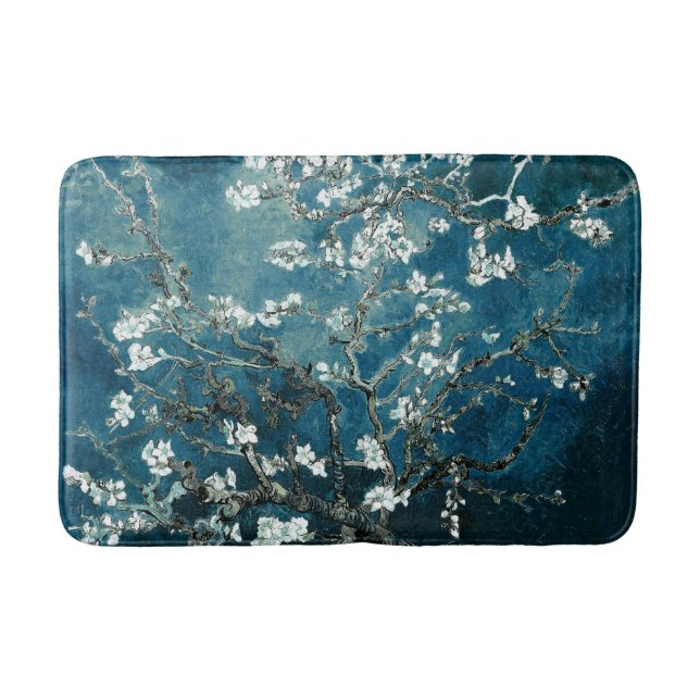 Tapete De Banheiro Van Gogh Almond Blossoms : Teal Escuro (Frente)
