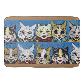 Tapete De Banheiro Vários Gatos Olhando, Louis Wain