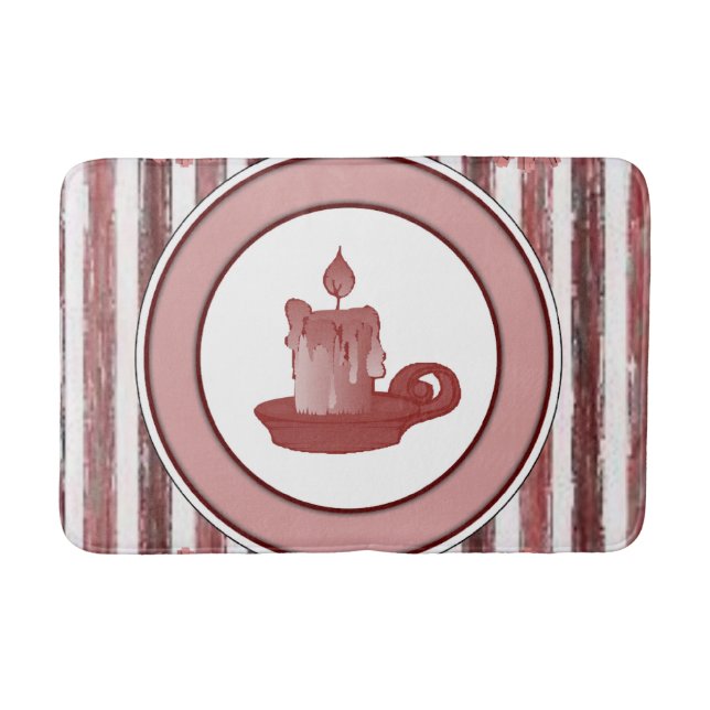 Tapete De Banheiro vela de banho do banheiro raspado (Frente)