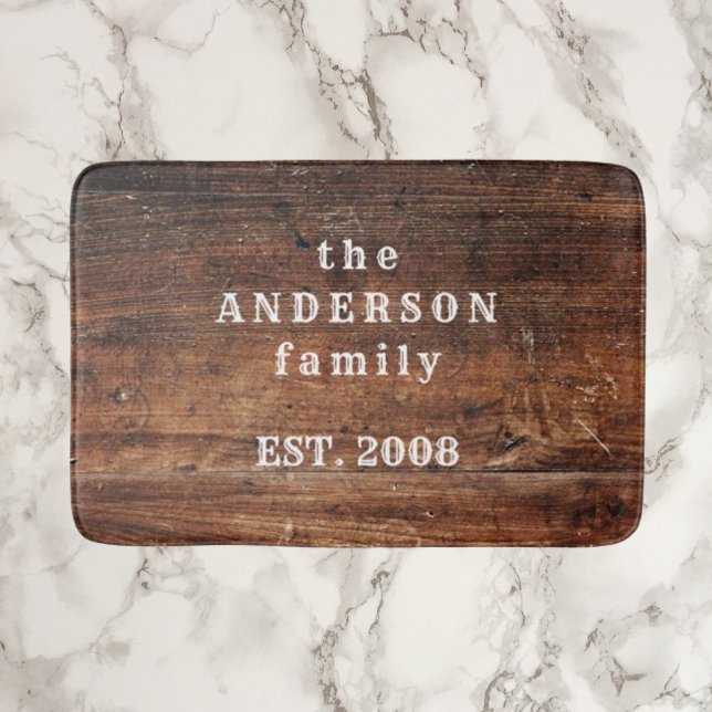 Tapete De Banheiro Velha Natureza Da Madeira Rústica Bath Mat (Criador carregado)