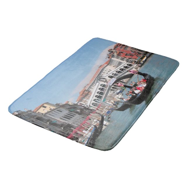 Tapete De Banheiro Venice Canal Bath Mat (Angulado)