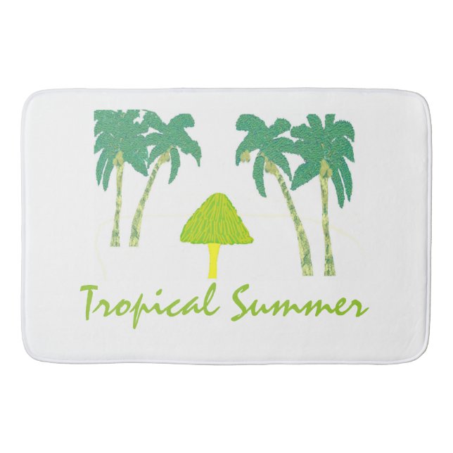 Tapete De Banheiro Verão Tropical (Frente)