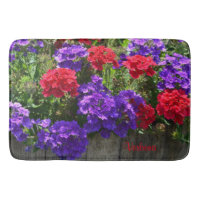 Verbena púrpura e vermelha