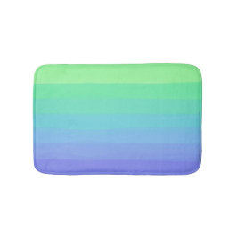 Tapete De Banheiro Verde Brilhante e Gradiente Blues