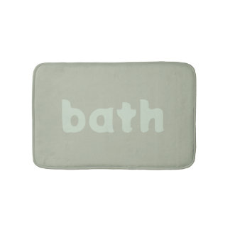 Tapete De Banheiro verde-prata