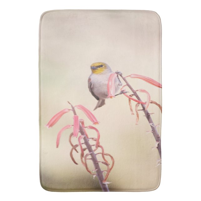 Tapete De Banheiro Verdin empoleirado no penstem (Frente Vertical)