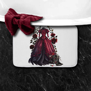 Tapete De Banheiro Vestido vermelho vitoriano e calcanhares Palhaço