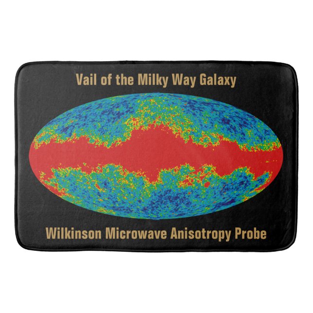 Tapete De Banheiro Via Látea Veil Sobre o Universo WMAP (Frente)