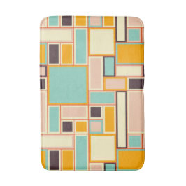 Tapete De Banheiro Vibrant abstract pattern with rectangles