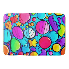 Tapete De Banheiro Vibrant Abstrato Candyland