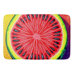 Tapete De Banheiro Vibrant Watermelon Pop Art