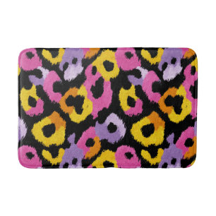 Tapete De Banheiro Vibrante Leopard Impressão Retrospectiva Glam y2k